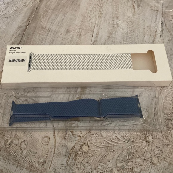 Braided Solo Loop Band w/ modern buckle Compatible w/ Apple Watch 38/40mm - Picture 5 of 6